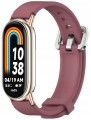 Pasek opaska RabbitMob do Xiaomi Mi Band 8/9/10, PREMIUM | Bordowy