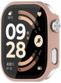 Etui ochronne + SZKŁO HARTOWANE 2w1 do Xiaomi Redmi Watch 6 | Różowe