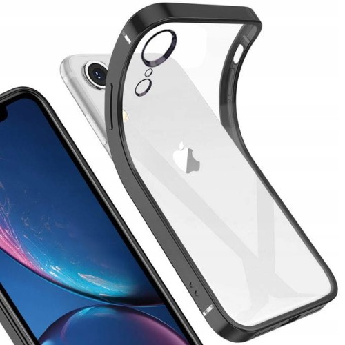  Etui do iPhone XR, osłonka na aparat, przeźroczysty tył, różne kolory