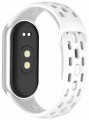 Pasek opaska RabbitMob do Xiaomi Mi Band 8/9/10, PERFOROWANY | Biały