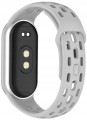 Pasek opaska RabbitMob do Xiaomi Mi Band 8/9/10, PERFOROWANY | Szary