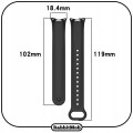 Pasek opaska RabbitMob do Xiaomi Mi Band 8/9/10, WZMOCNIONY | Ciemna Zieleń