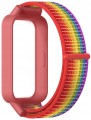 Pasek Nylonowy RabbitMob do Xiaomi Mi Band 9 Active/Redmi Band 3 | Tęczowy
