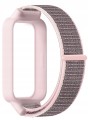 Pasek Nylonowy RabbitMob do Xiaomi Mi Band 9 Active/Redmi Band 3 | Różowy
