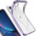  Etui do iPhone XR, osłonka na aparat, przeźroczysty tył, różne kolory