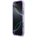 Etui Guess IML Flower & Tonal Circle MagSafe na iPhone 17 Pro Max - fioletowe