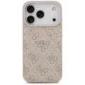 Etui Guess 4G Ring Classic Logo MagSafe na iPhone 17 Pro - różowe