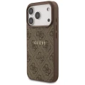 Etui Guess 4G Ring Classic Logo MagSafe na iPhone 17 Pro - brązowe