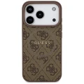 Etui Guess 4G Ring Classic Logo MagSafe na iPhone 17 Pro - brązowe