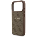 Etui Guess 4G Ring Classic Logo MagSafe na iPhone 17 Pro - brązowe