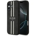 Etui Guess 4G Printed Stripes MagSafe na iPhone 17 -czarne