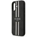 Etui Guess 4G Printed Stripes MagSafe na iPhone 17 -czarne
