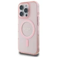 Etui Guess GUHMP16LHFGEREP do iPhone 16 Pro 6.3"  różowy/pink hardcase IML Glitter Circle MagSafe