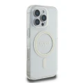 Etui Guess GUHMP16LHFGERET do iPhone 16 Pro 6.3" przeźroczysty/transparent hardcase IML Glitter Circle MagSafe