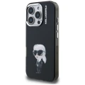 Etui Karl Lagerfeld IML Aquarelle Karl & Logo MagSafe na iPhone 16 Pro Max - czarne