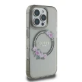 Etui Guess GUHMP16XHFWFCK do iPhone 16 Pro Max    6.9" czarny/black hardcase IML Flowers Wreath MagSafe