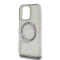 Etui Guess GUHMP16XHFWFCK do iPhone 16 Pro Max    6.9" czarny/black hardcase IML Flowers Wreath MagSafe