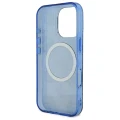Etui Guess GUHMP16XH4PYEEB do iPhone 16 Pro Max   6.9" niebieski/blue hardcase IML Peony On 4G Background MagSafe