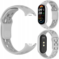 Pasek opaska RabbitMob do Xiaomi Mi Band 8/9/10, PERFOROWANY | Szary