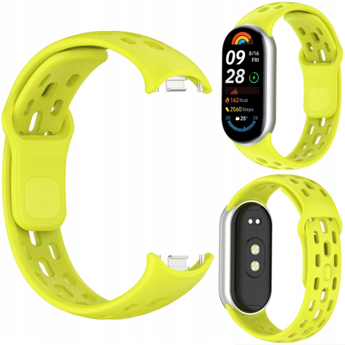 Pasek opaska RabbitMob do Xiaomi Mi Band 8/9/10, PERFOROWANY | Zielony