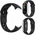 Pasek opaska RabbitMob do Xiaomi Mi Band 8/9/10, PERFOROWANY | Czarny