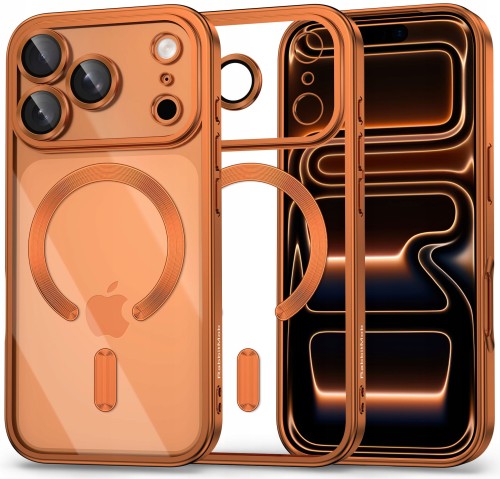 Etui do iPhone 17 Pro Max, ELITE FRAME CASE, Ochrona Aparatu, do MagSafe | Pomarańczowy