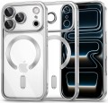 Etui do iPhone 17 Pro Max, ELITE FRAME CASE, Ochrona Aparatu, do MagSafe | Srebrny