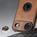 Etui do iPhone 17 Air, Skórzane ELEGANCKIE, Premium Eko-Skóra | Brązowe