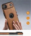 Etui do iPhone 17 Air, Skórzane ELEGANCKIE, Premium Eko-Skóra | Brązowe