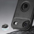 Etui do iPhone 17 Air, Skórzane ELEGANCKIE, Premium Eko-Skóra | Czarne