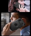 Etui do iPhone 17 Air, Skórzane ELEGANCKIE, Premium Eko-Skóra | Czarne