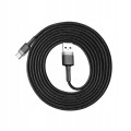 Kabel Baseus Cafule Cable USB-A / USB-C QC3.0 2A 3m - szaro-czarny