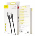 Kabel Baseus Cafule Cable USB-A / USB-C QC3.0 2A 3m - szaro-czarny