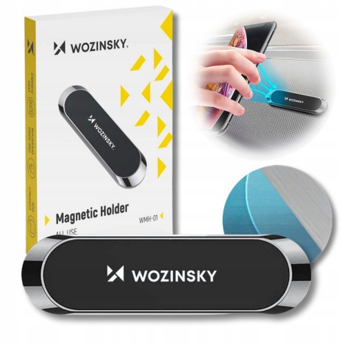 Wozinsky uchwyt magnetyczny na deskę rozdzielczą przyklejany czarny