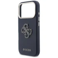 Etui Guess FW Resin Logo na iPhone 17 Pro - niebieskie