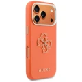 Etui Guess FW Resin Logo na iPhone 17 Pro - pomarańczowe