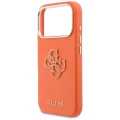 Etui Guess FW Resin Logo na iPhone 17 Pro - pomarańczowe