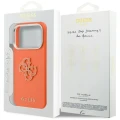 Etui Guess FW Resin Logo na iPhone 17 Pro - pomarańczowe