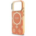 Etui Guess IML Peony Dot MagSafe na iPhone 17 Pro - pomarańczowe