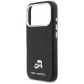 Etui Karl Lagerfeld Karl & Choupette Head Pins Saffiano MagSafe na iPhone 17 Pro - czarne