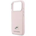 Etui Karl Lagerfeld Karl & Choupette Head Pins Saffiano MagSafe na iPhone 17 Pro - różowe