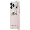 Etui Karl Lagerfeld Karl & Choupette Print & Pocket na iPhone 17 Pro - różowe