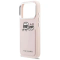 Etui Karl Lagerfeld Karl & Choupette Print & Pocket na iPhone 17 Pro - różowe