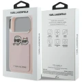 Etui Karl Lagerfeld Karl & Choupette Print & Pocket na iPhone 17 Pro - różowe