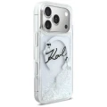 Etui Karl Lagerfeld Liquid Glitter Karl Script Logo MagSafe na iPhone 17 Pro - przezroczyste