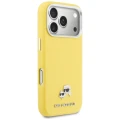 Etui Karl Lagerfeld Karl & Choupette Head Pins Saffiano MagSafe na iPhone 17 Pro - żółte