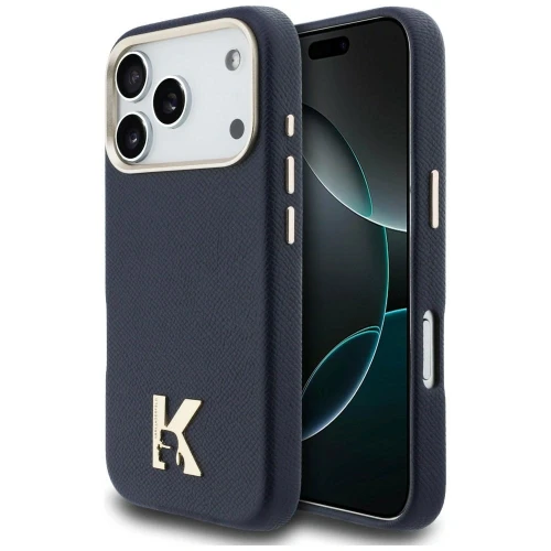 Etui Karl Lagerfeld Karl Head Logo MagSafe na iPhone 17 Pro - niebieskie