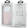 Etui Karl Lagerfeld Karl Head Logo MagSafe na iPhone 17 Pro - różowe