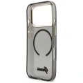 Etui Guess IML Glitters Script Strap MagSafe na iPhone 17 Pro - czarne