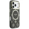 Etui Guess IML Peony Dot MagSafe na iPhone 17 Pro - czarne